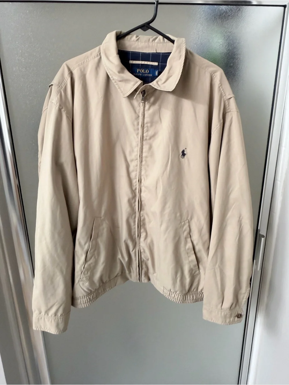 Polo by Ralph Lauren Khaki Bomber Jacket with Navy Pony